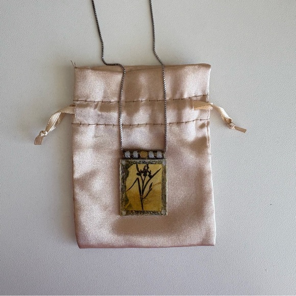 ❄️SALE❄️Artisan Flower Painting Pendant Necklace - Picture 7 of 7